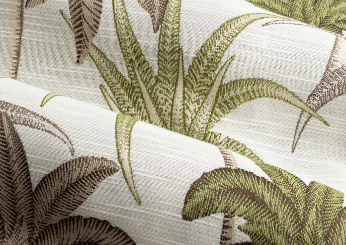 Galapagos Eyelet, Green - Ready Made Curtains - Image 4